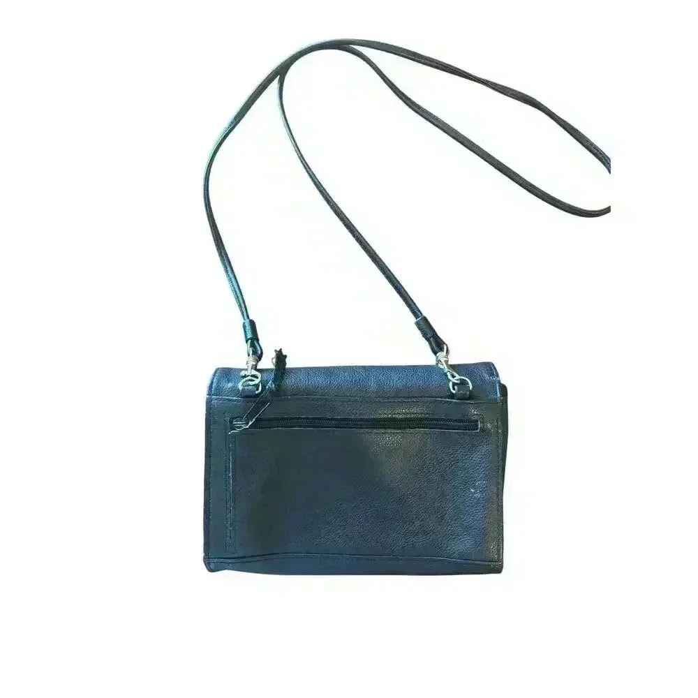 Liz Claiborne vintage crossbody handbag genuine leather trifold - Picture 2 of 9